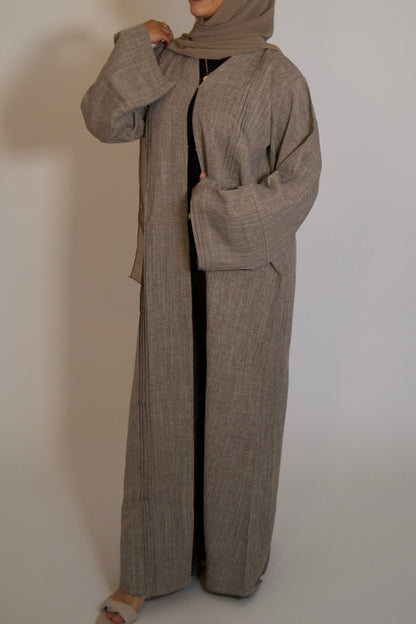 Linen Mocha Abāyah