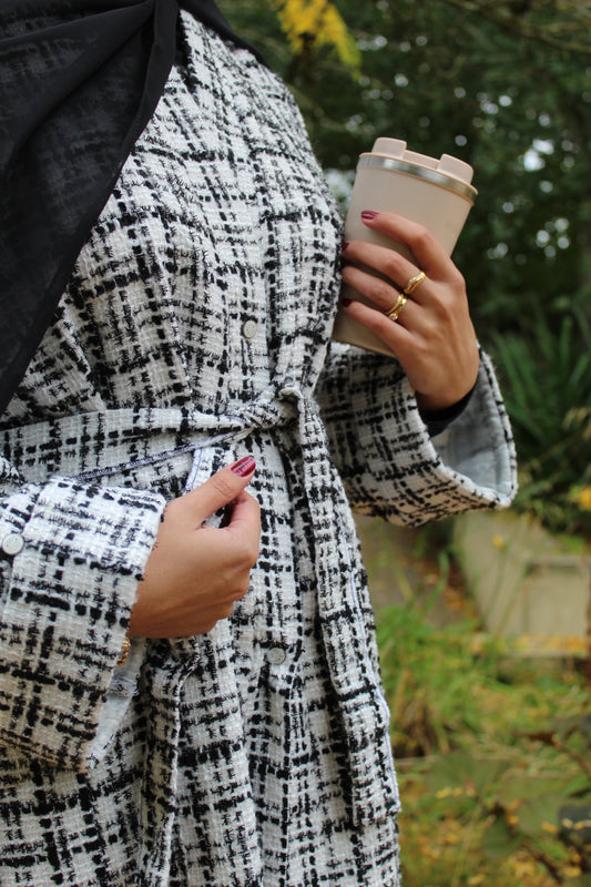 Hawa White Abāyah Coat