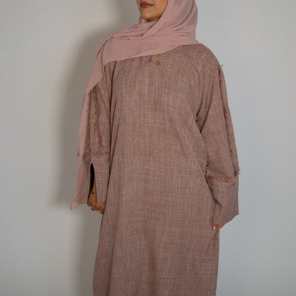 Haya Mynk Linen Abāyah