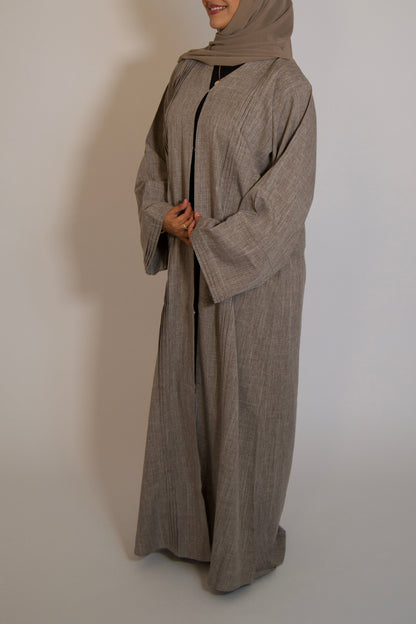 Linen Mocha Abāyah