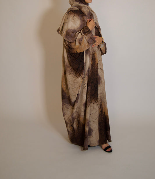 Brown Marble Abāyah