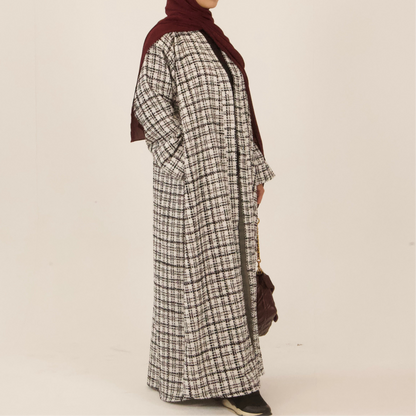 Hawa White Abāyah Coat