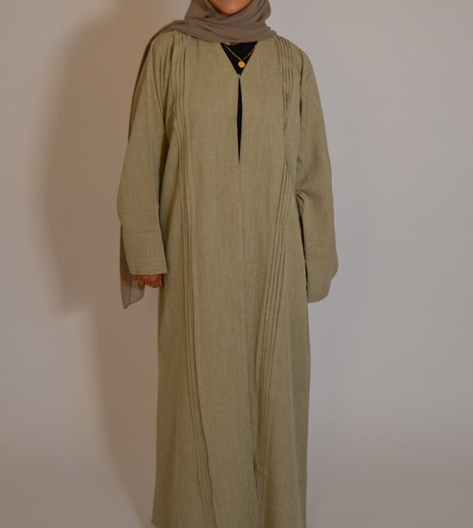 Linen Crème Beige Abāyah