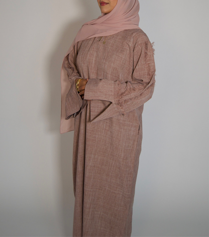Haya Mynk Linen Abāyah